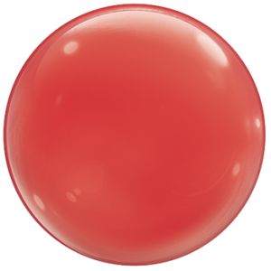 15-inch Qualatex Bubble Balloon, Red