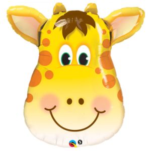 Giraffe Head 32-inch Foil Balloon