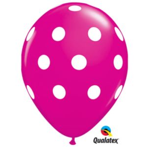 Wild Berry Dots Qualatex Latex Balloons