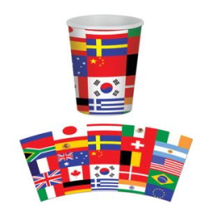 International Flag 9oz Hot/Cold Cups