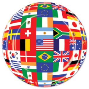 International Flags 7-inch Plates