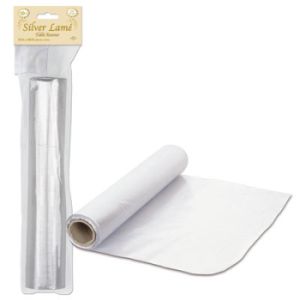 Silver Lame' Table Runner 50-foot Roll
