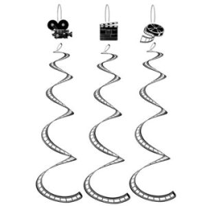 Printed Filmstrip Hanging Whirls