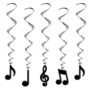 Musical Note Hanging Whirls