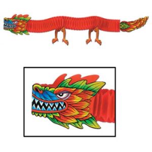 Asian 6-foot Tissue Dragon #1