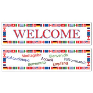 International Welcome All-Weather Banner Set