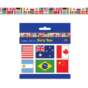 International Flag All-Weather Poly Party Tape