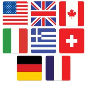 International Flag Coasters