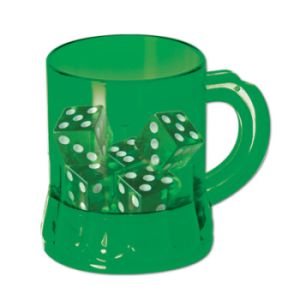 St Patrick's Day Mug Shot w/5 Dice