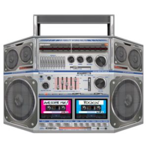 Stand-Up Cardboard Boom Box