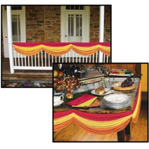 Autumn Fabric Bunting w/Adjustable Drawstrings
