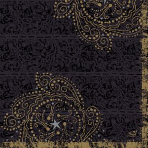 Linen Like Dunilin Othello Black Dinner Napkins