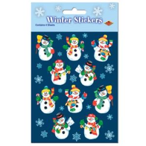Snowman Plus-Pak Stickers