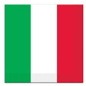 Red, White & Green Lunch Napkins