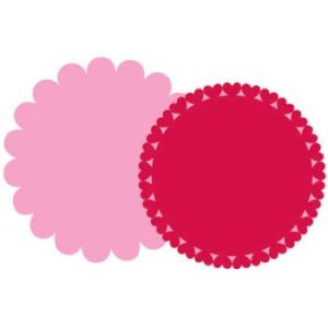 Heart Scallop Shaped Placemats