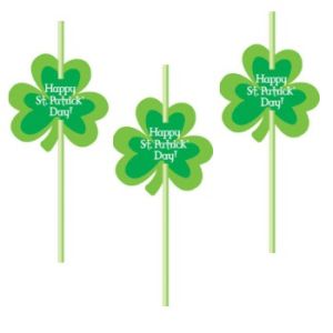 Shamrock Straws w/Cutout Attachment