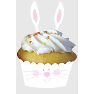 Bunny Ears Cupcake Wrapper w/Picks