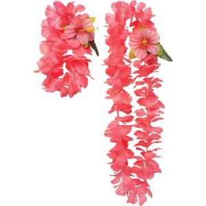 Pink Lei & Headband Set