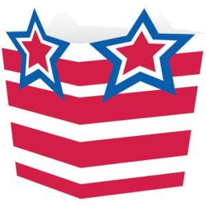 Patriotic Stars Treat Boxes