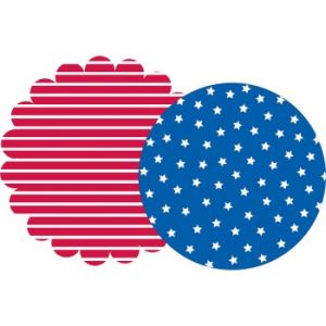 Patriotic Stars & Stripes Shaped Placemats