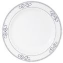 Ribbons Silver 10-1/2-inch Plastic Plates