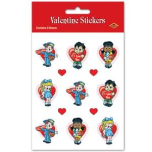 Valentine Kids Plus-Pak Stickers