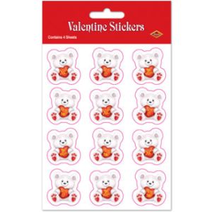 Valentine Bears Plus-Pak Stickers