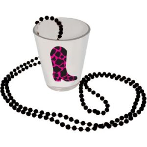 Boot Bead Necklace w/Shop Glass