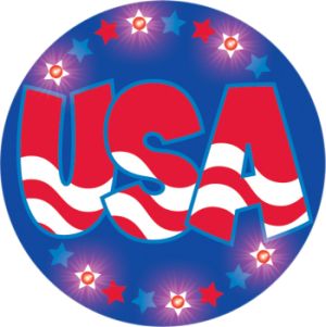 Flashing USA Button