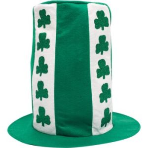 Shamrock Hat w/White Shamrocks