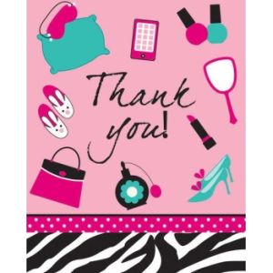Pink Zebra Boutique Thank You Cards