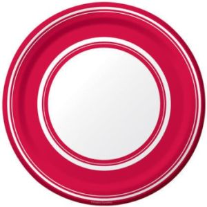 Coordinate 7-inch Plates, Red