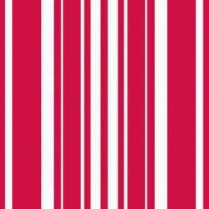Coordinate 3-Ply Lunch Napkins, Red Stripe