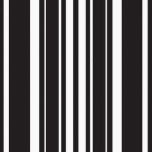 Coordinate 3-Ply Lunch Napkins, Black Stripe