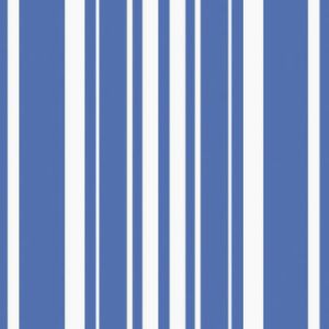 Coordinate 3-Ply Beverage Napkins, True Blue Stripe