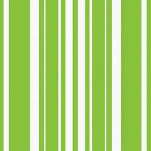 Coordinate 3-Ply Beverage Napkins, Fresh Lime Stripe