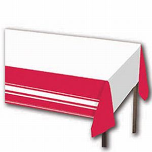 Coordinate Plastic Table Cover, Red