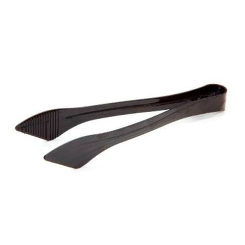 Plastic Mini Tongs 6.5inch Black Dessert & Hors D'oeuvres