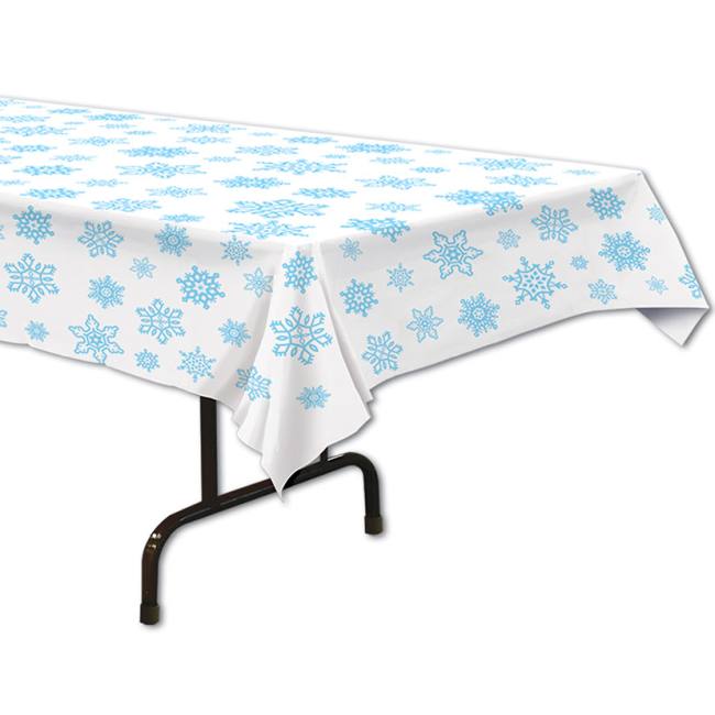 Snowflake Plastic Tablecloth Tablecloths, Skirts and Runners