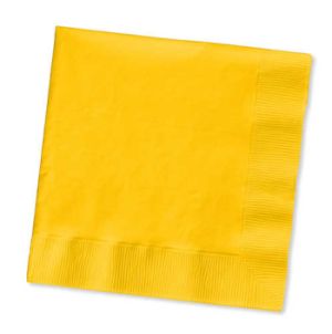 Beverage Napkins, School Bus Yellow