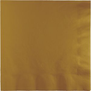 Beverage Napkins, Metallic Gold
