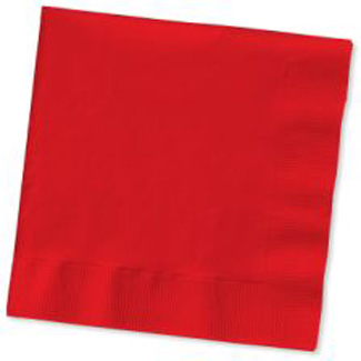 Beverage Napkins, Red