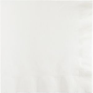 Beverage Napkins, White