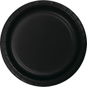 Heavy Duty 7-inch Paper Plates, Black