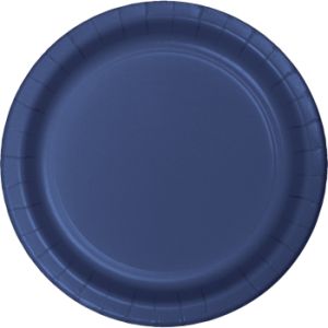 Heavy Duty 7-inch Paper Plates, Navy Blue