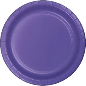 Heavy Duty 7-inch Paper Plates, Purple