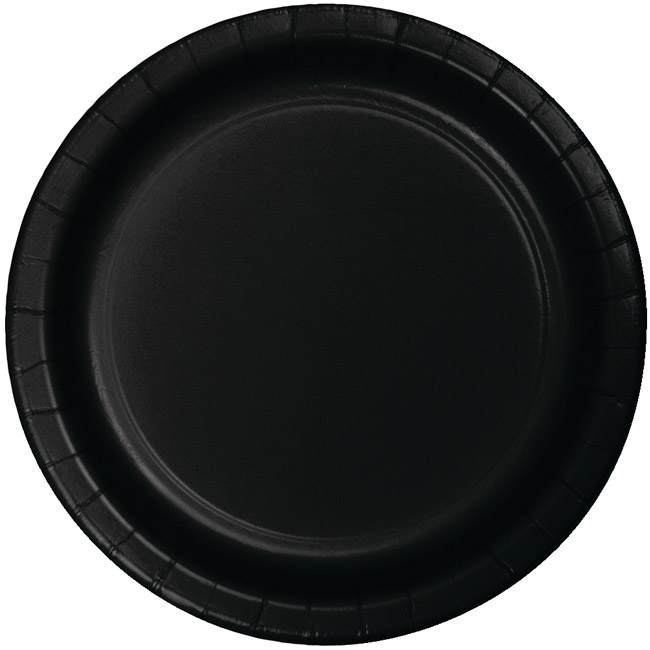 Black Heavy Duty 9inch Paper Plates Black Paper and Plastic Dinnerware