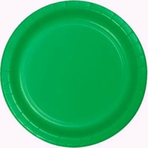 Heavy Duty 9-inch Paper Plates, Green