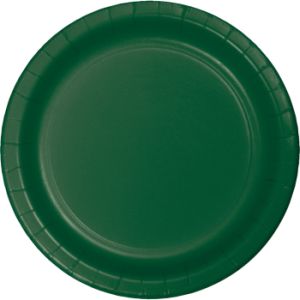 Heavy Duty 10-inch Paper Plates, Hunter Green