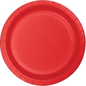 Heavy Duty 10-inch Paper Plates, Red